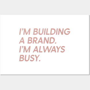 Girlboss Quote Building A Brand Busy Posters and Art